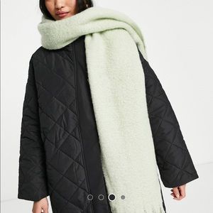 SOLD - Simon’s new sage green scarf.